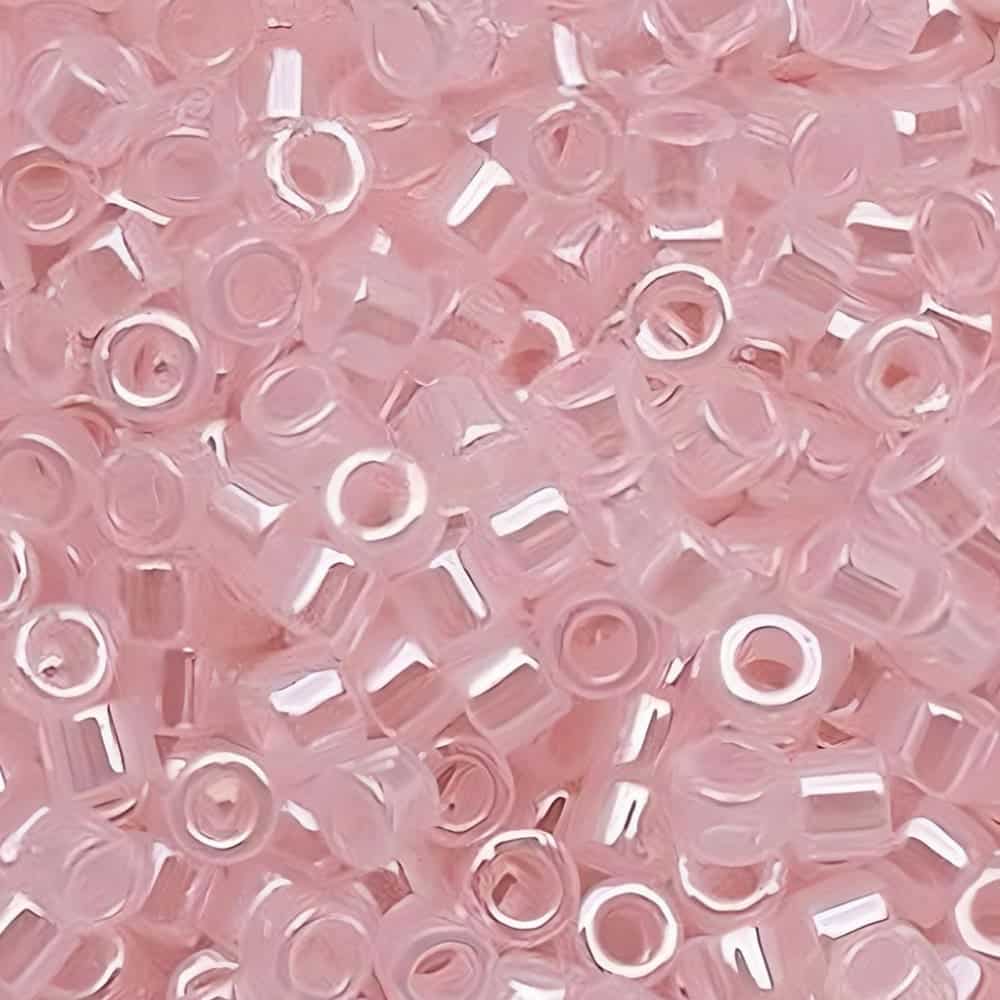 DB0234 Miyuki Delica Seed Beads 11/0 Crystal Pale Salmon / Baby Pink Luster 7.2GM