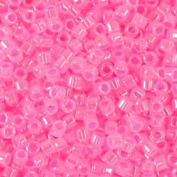 DB0246 Miyuki Delica Seed Beads 11/0 Hot Pink Ceylon 7.2GM