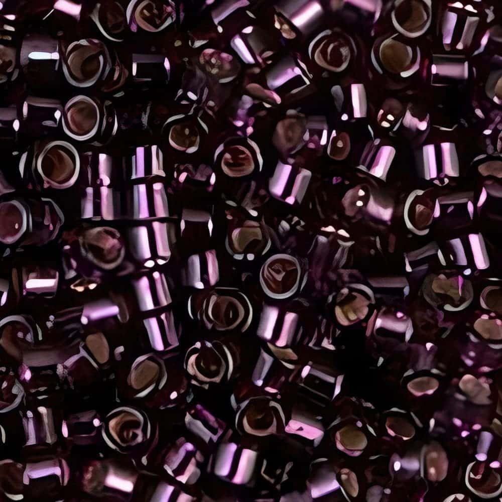 DB0611 Miyuki Delica Seed Beads Size 11/0 Silver Lined Wine 7.2GM