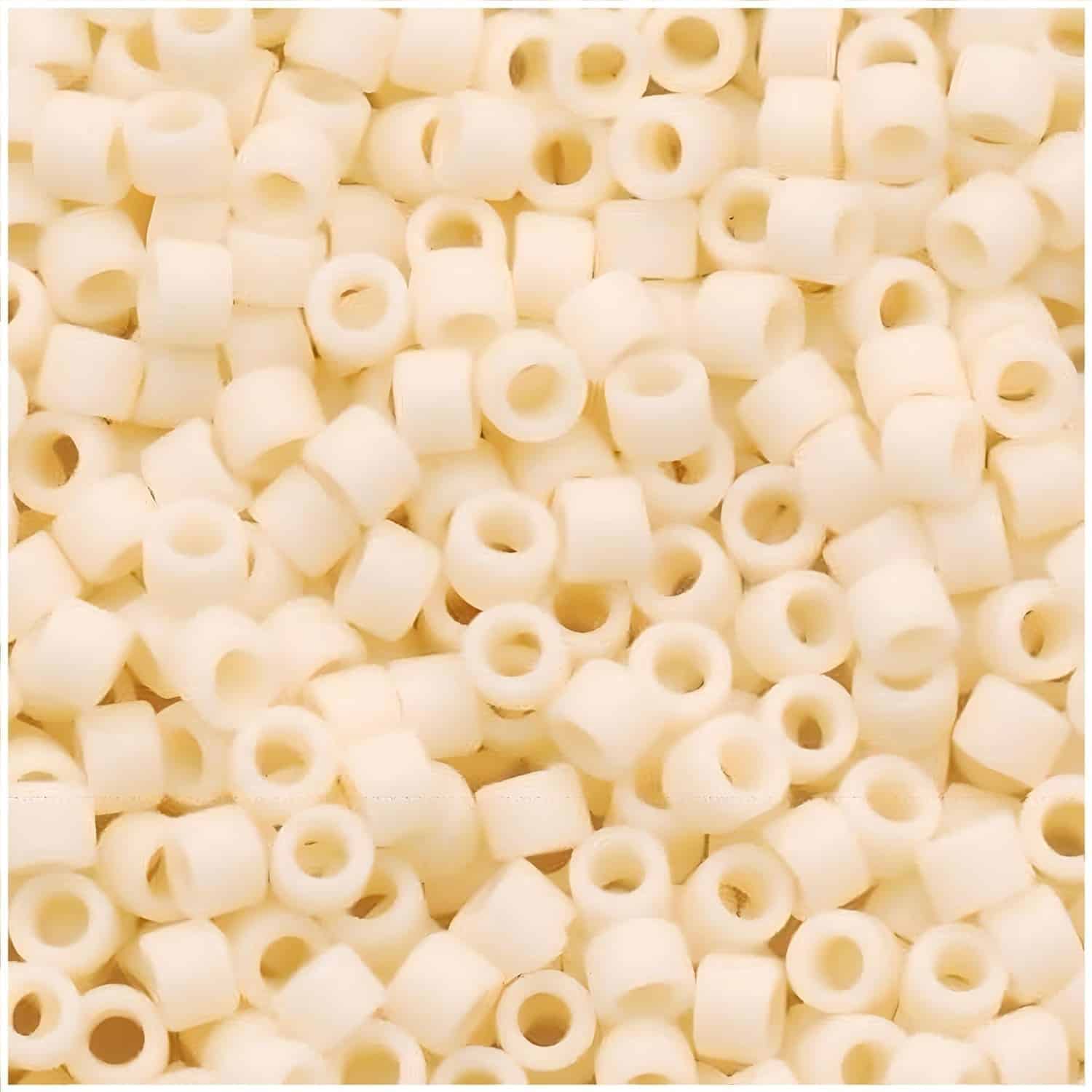 DB0762 Miyuki Delica Seed Beads Size 11/0 Matte Rich Cream 7GM