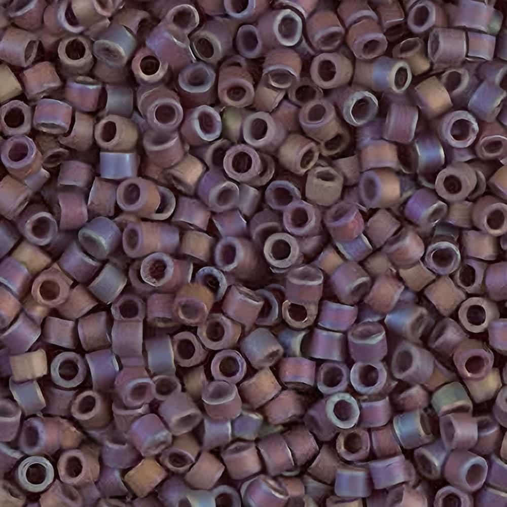 DB0884 Miyuki Delica Seed Beads 11/0 Matte Opaque Brown AB 7.2GM