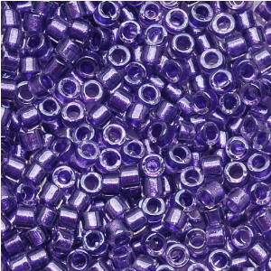 DB0906 Miyuki Delica Seed Beads Size 11/0 Lined Sparkling Purple 7GM