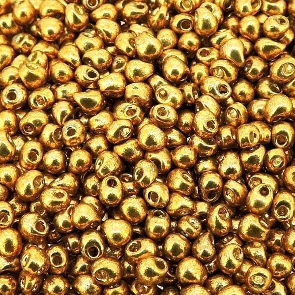 Miyuki Drop Beads 2.8mm Duracoat Galvanized Gold 9GM