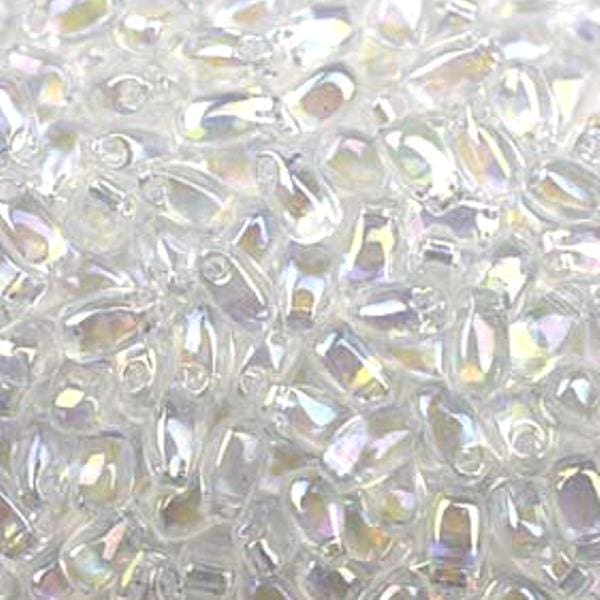 Miyuki Long Drop Beads 5.5mm x 3mm Crystal AB 25GM