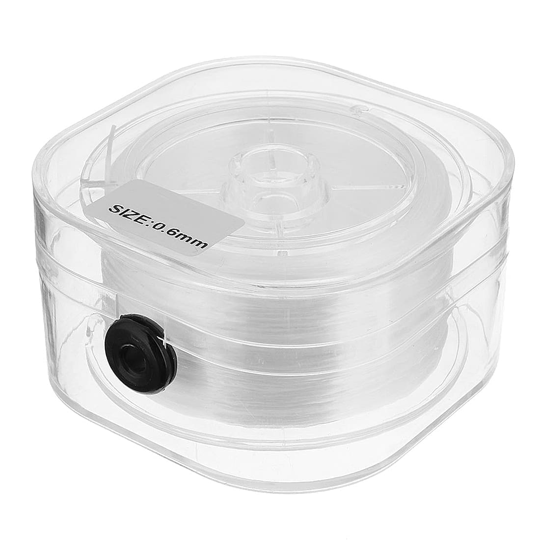 Stretchy Elastic Monofilament / Crystal Thread, 0.6mm, in Plastic Dispenser Box