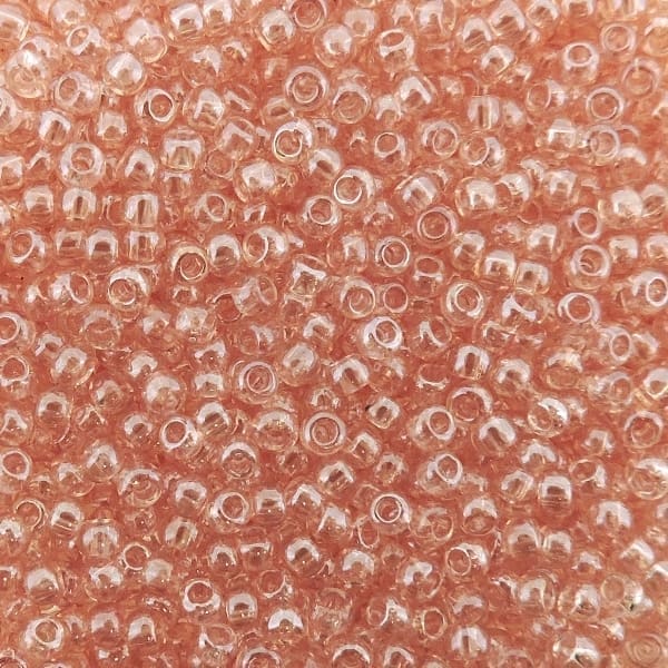 Toho Seed Beads Round Size 11/0 28GM Transparent Lustered Rose 11-290