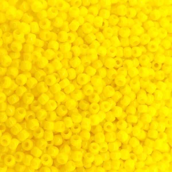 Toho Seed Beads Round Size 11/0 28GM Opaque Sunshine