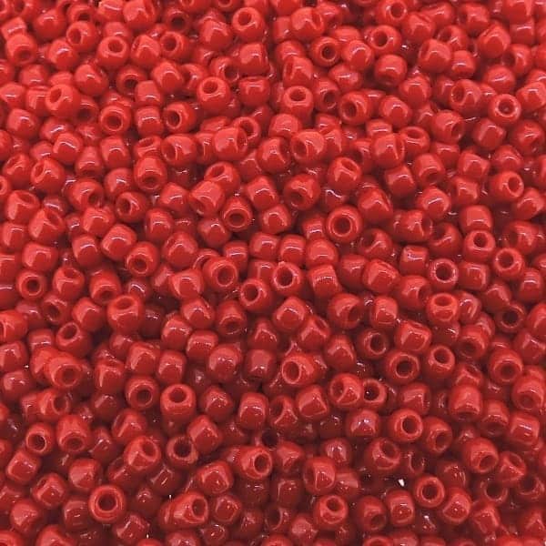 Toho Seed Beads Round Size 11/0 28GM Opaque Pepper Red