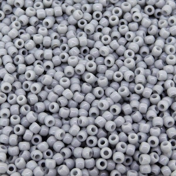 Toho Seed Beads Round Size 11/0 28GM Opaque Gray 11-53