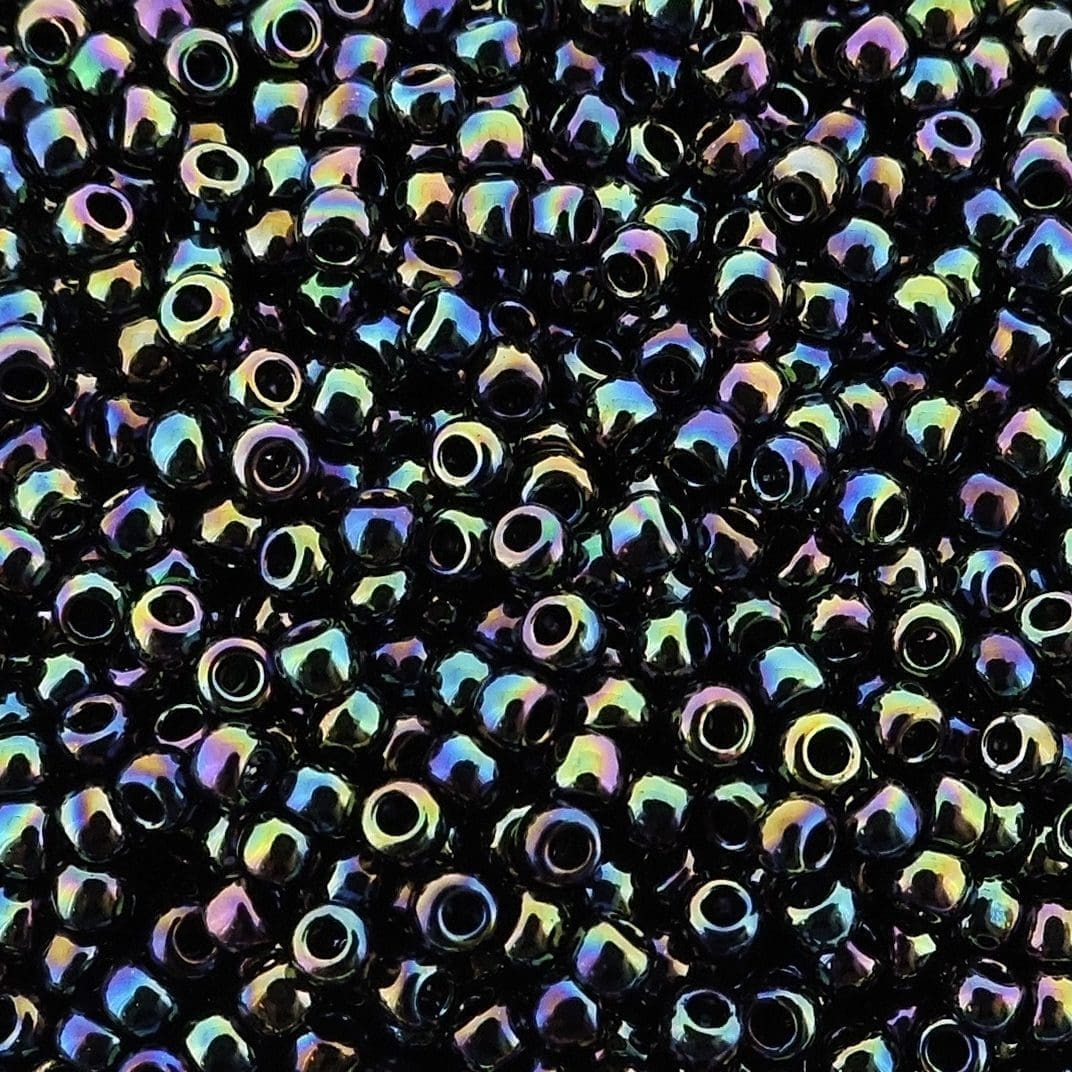 Toho Seed Beads Round Size 11/0 28GM Metallic Rainbow Iris