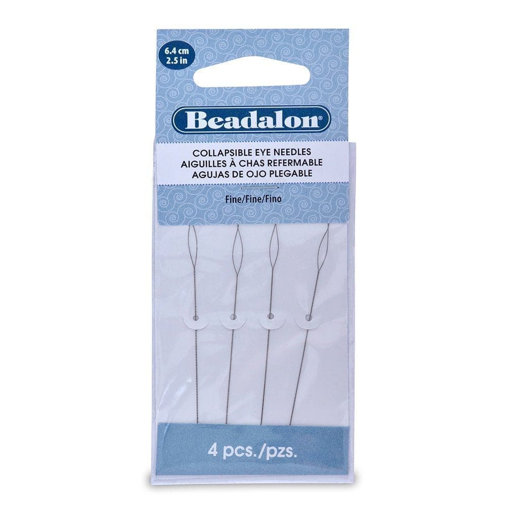 Beadalon Collapsible Eye Needles 2.5-Inch Fine 4pcs/Pack