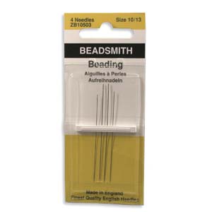 Beadsmith English Beading Needles #10 4-pack