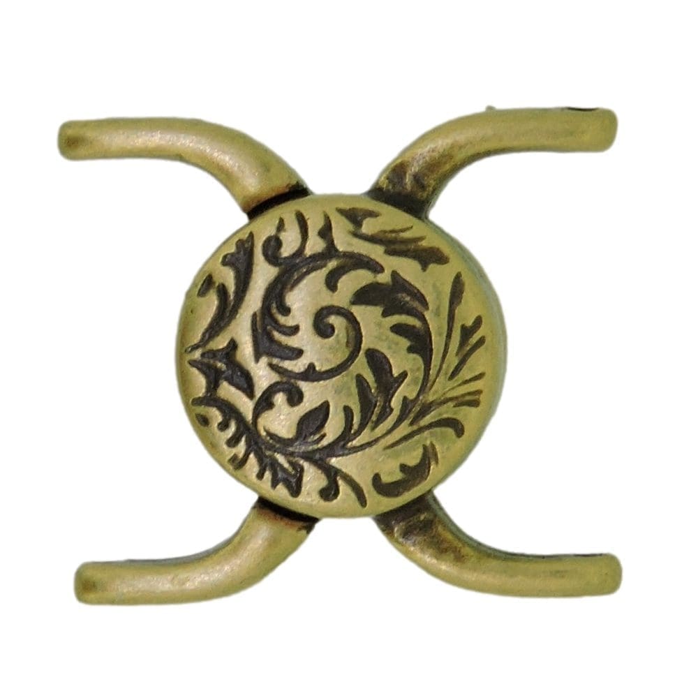 Cymbal Magnetic Clasp 2pcs Souda II for 11/0 Beads Antique Bronze