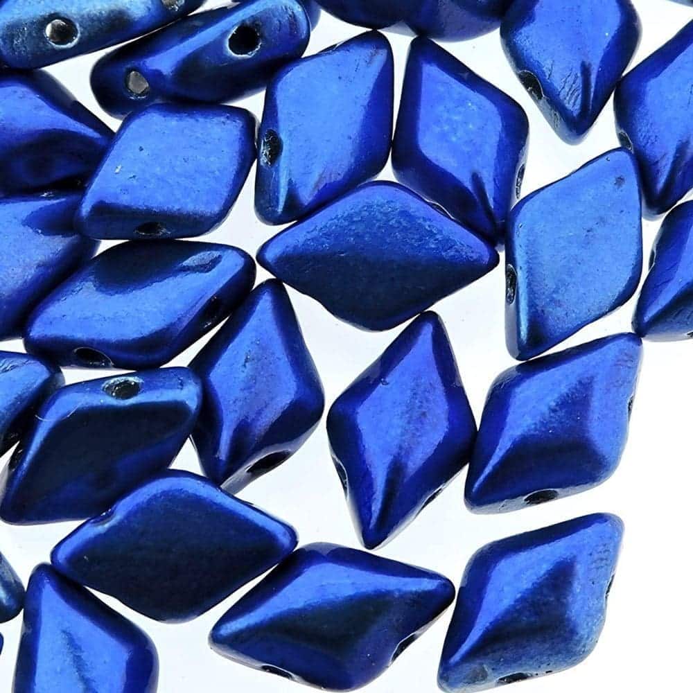GemDUO 2-Hole beads 8x5mm 10GM – Metalust Crown Blue