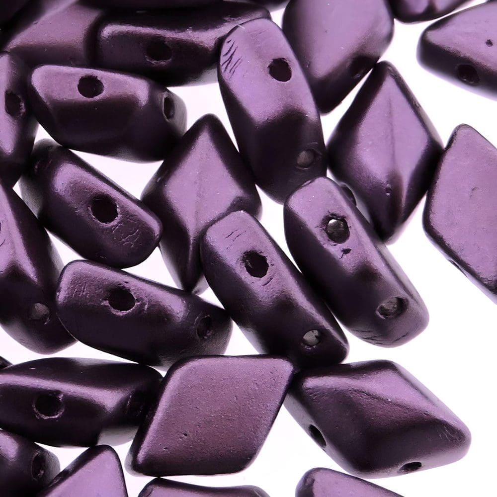 GemDUO 2-Hole beads 8x5mm 10GM – Pastel Bordeaux