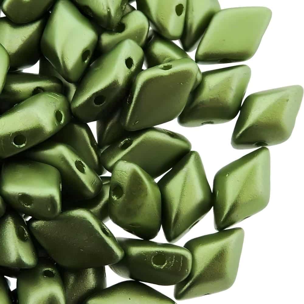 GemDuo Beads 2-Hole 8x5mm 10GM – Pastel Olivine