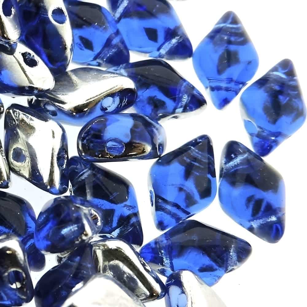 GemDUO 2-Hole beads 8x5mm 10GM – Backlit Sapphire