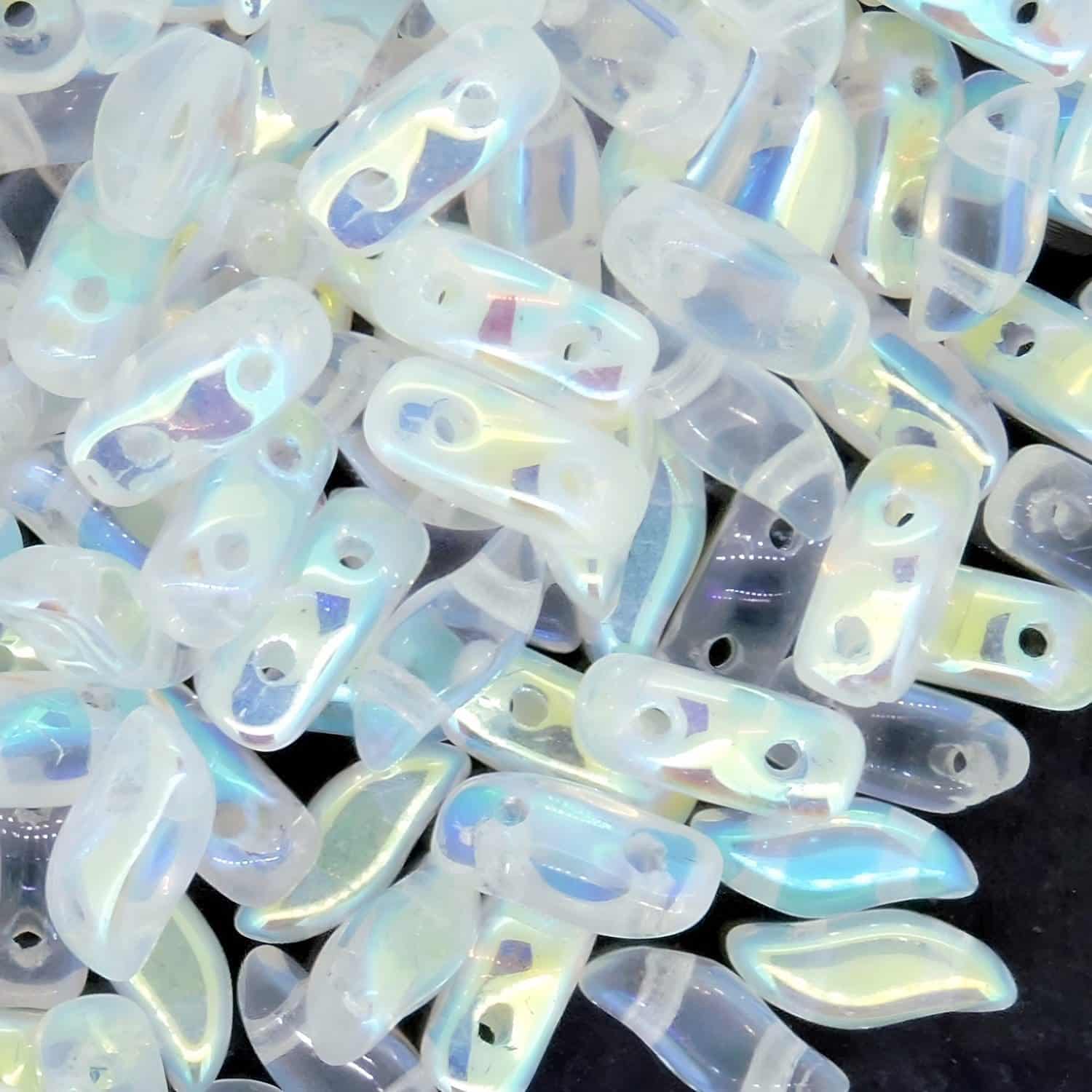StormDuo Beads 3x7mm, Crystal Full AB 12GM/100pcs