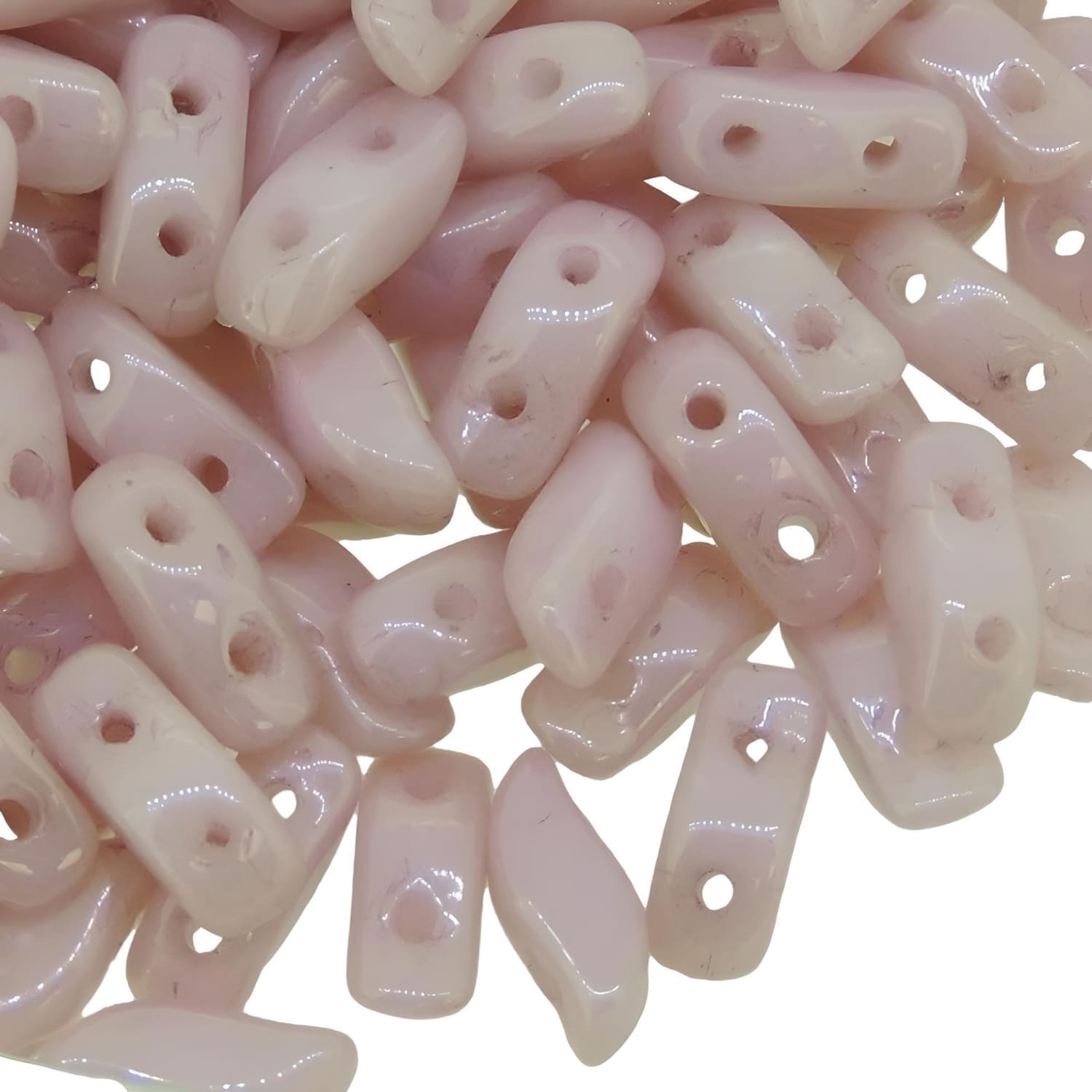 StormDuo Beads 3x7mm, Chalk Lila Luster 12GM/100pcs