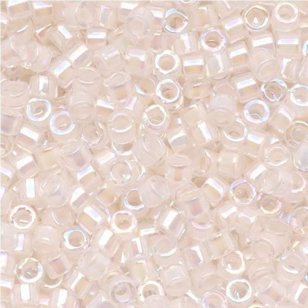 DB0052 Miyuki Delica Seed Beads 11/0 Off White AB 7.2GM