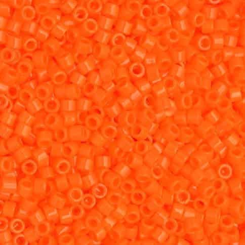DB0722 Miyuki Delica Seed Beads 11/0 Opaque Orange 7.2GM