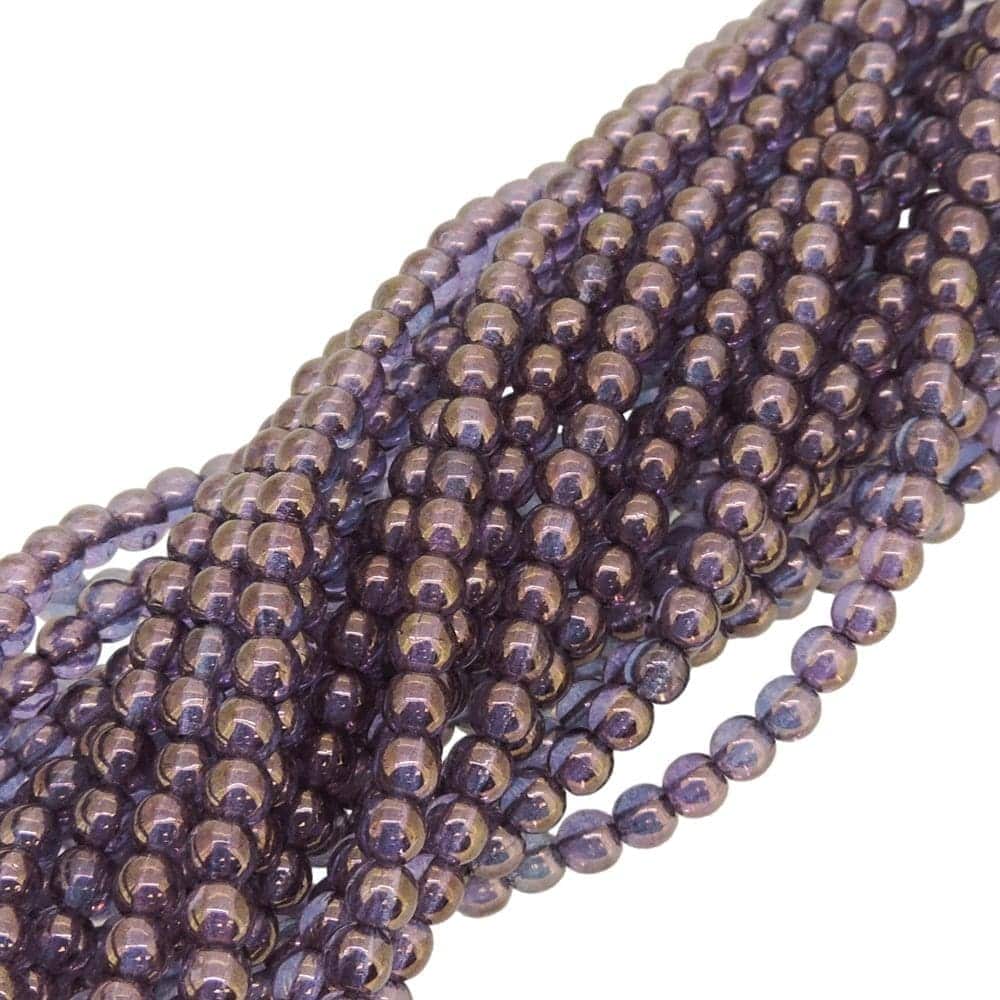 Czech Round Druk Beads 4mm – Bronze Illusion 100pcs
