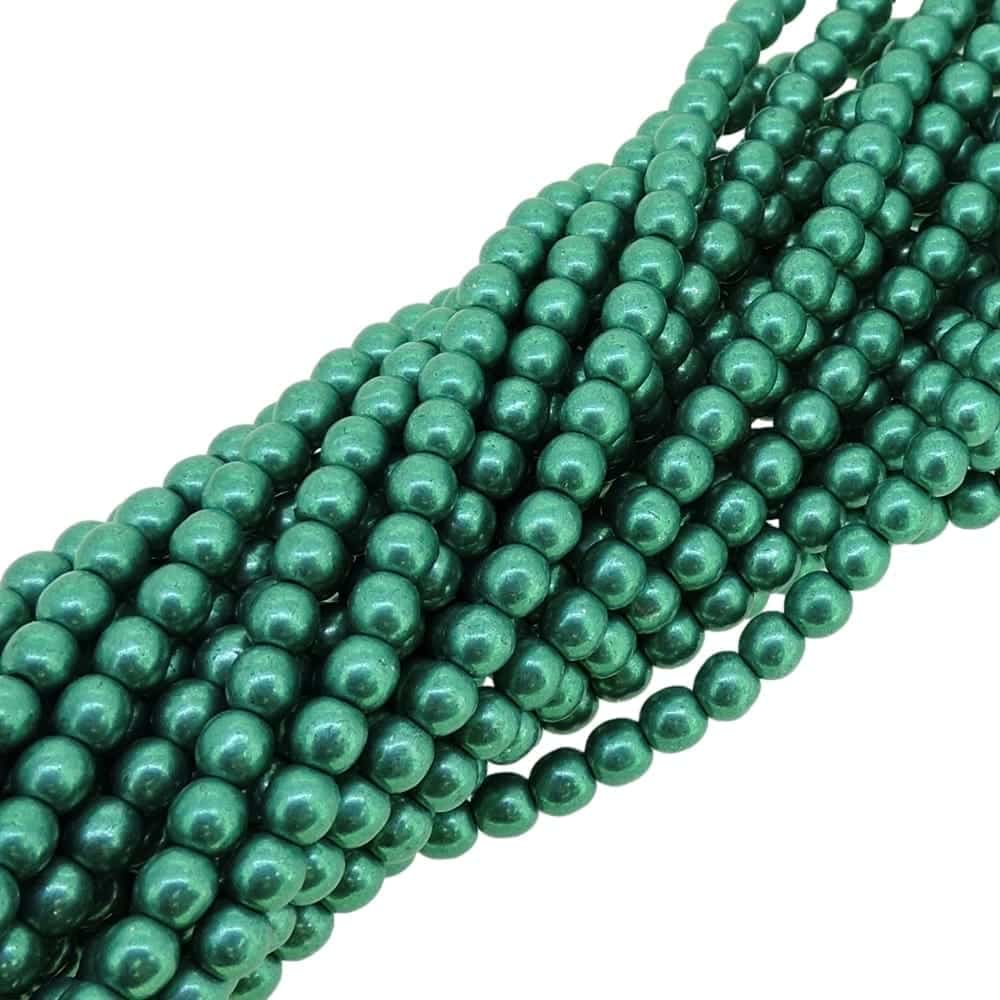 Czech Round Druk Beads 4mm – Saturated Metallic Arcadia 100pcs