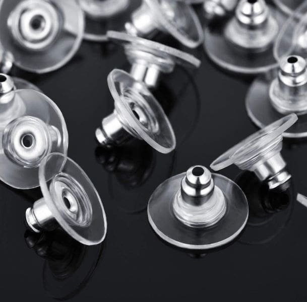Earring Backs Stability Clutch Studs wth Pad Rubber Earring Back