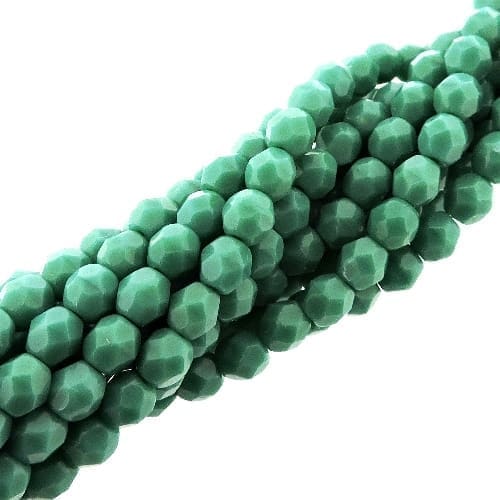 Fire Polished Faceted 4mm Round Beads 100pcs – Prsn Turquoise