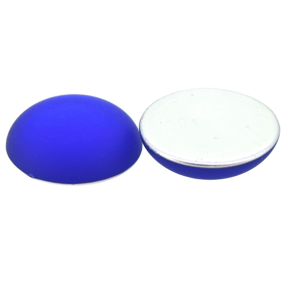 Lunasoft Lucite Cabochon 18mm Round Cobalt Blue