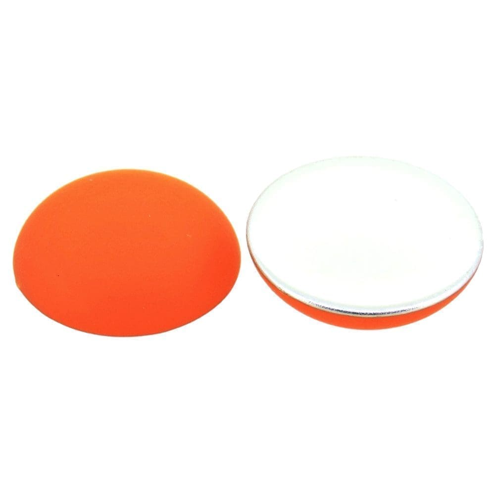 Lunasoft Lucite Cabochon 18mm Round Mango