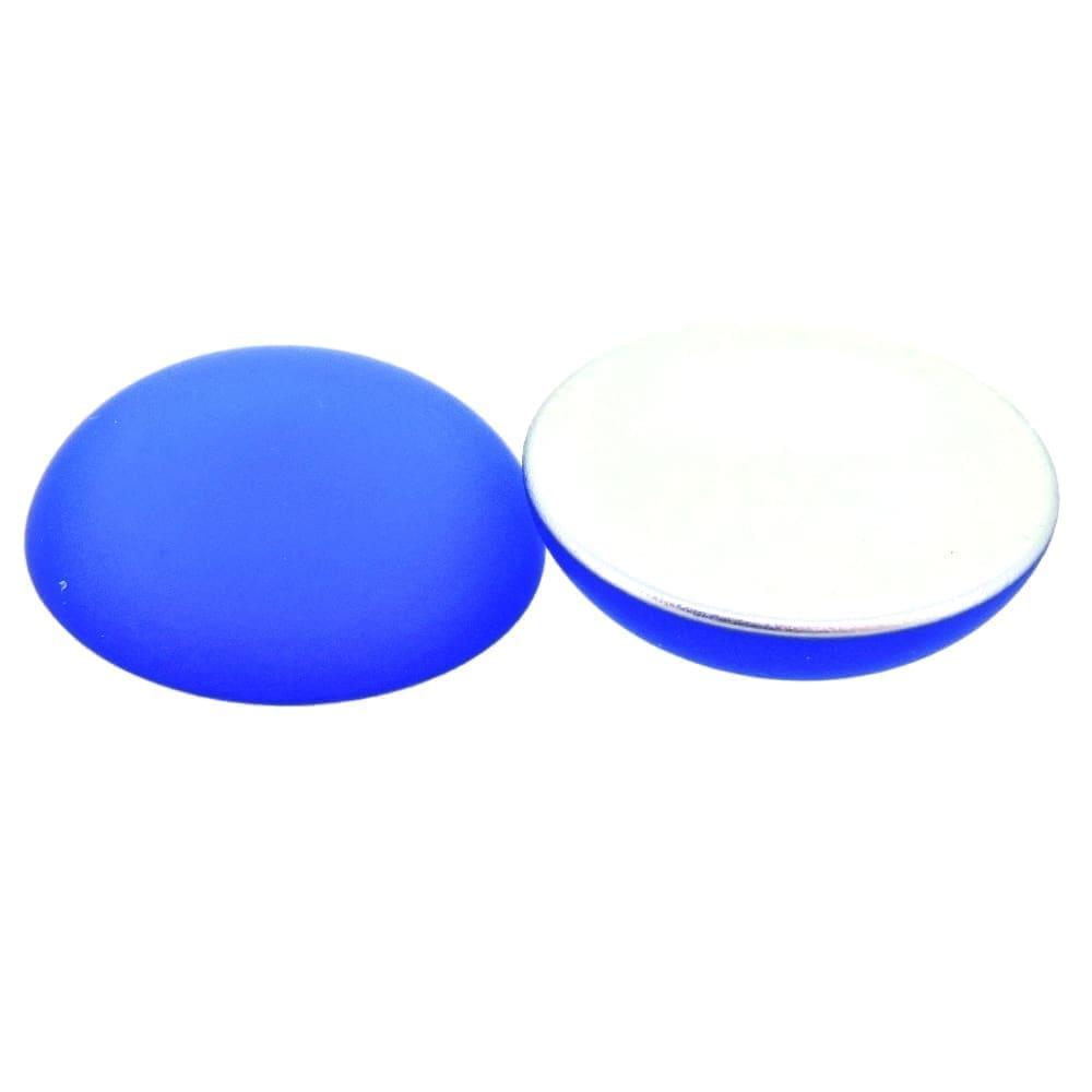 Lunasoft Lucite Cabochon 18mm Round Blueberry