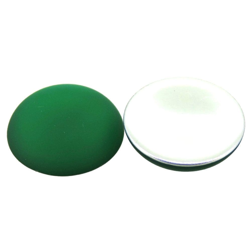 Lunasoft Lucite Cabochon 18mm Round Evergreen