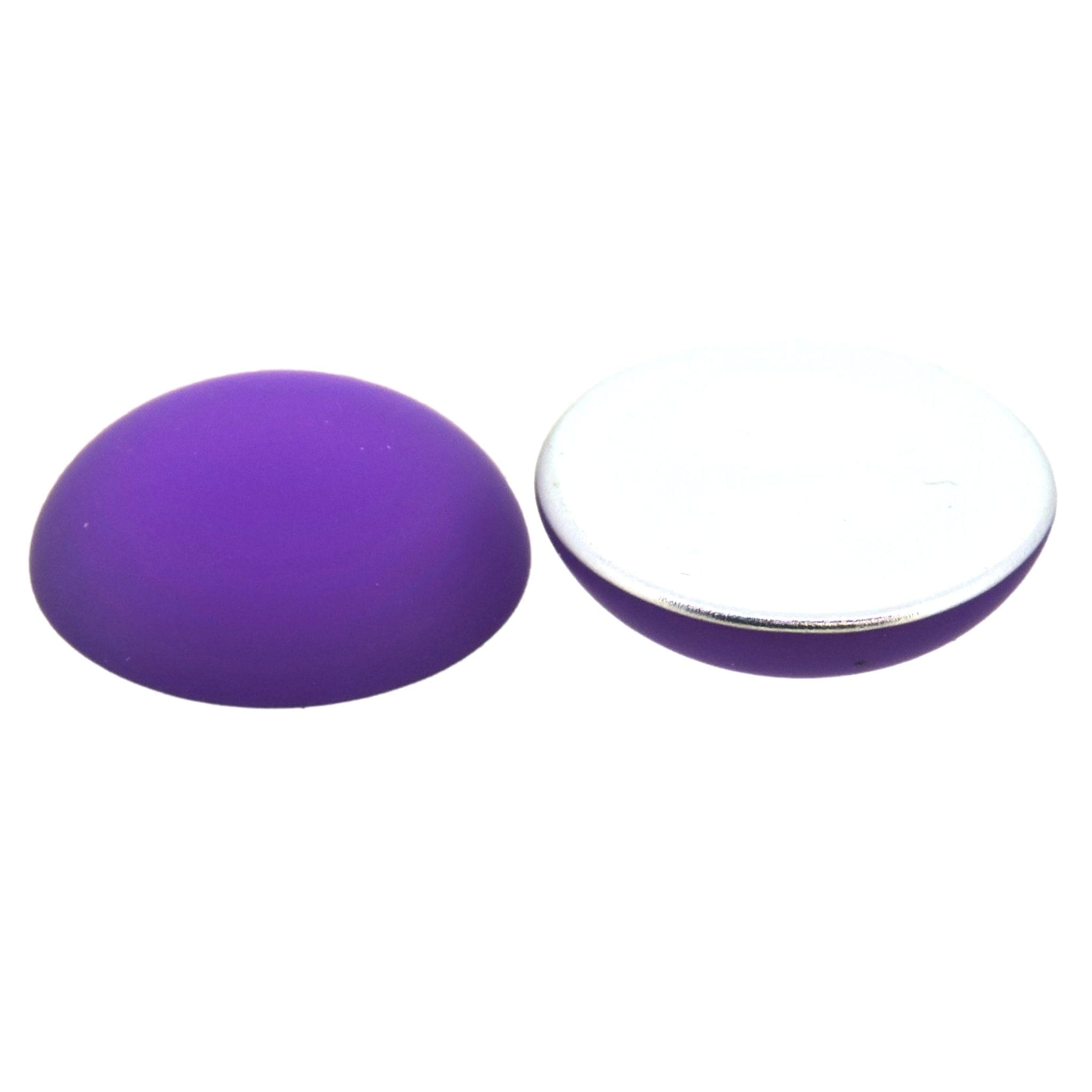 Lunasoft Lucite Cabochon 18mm Round Grape