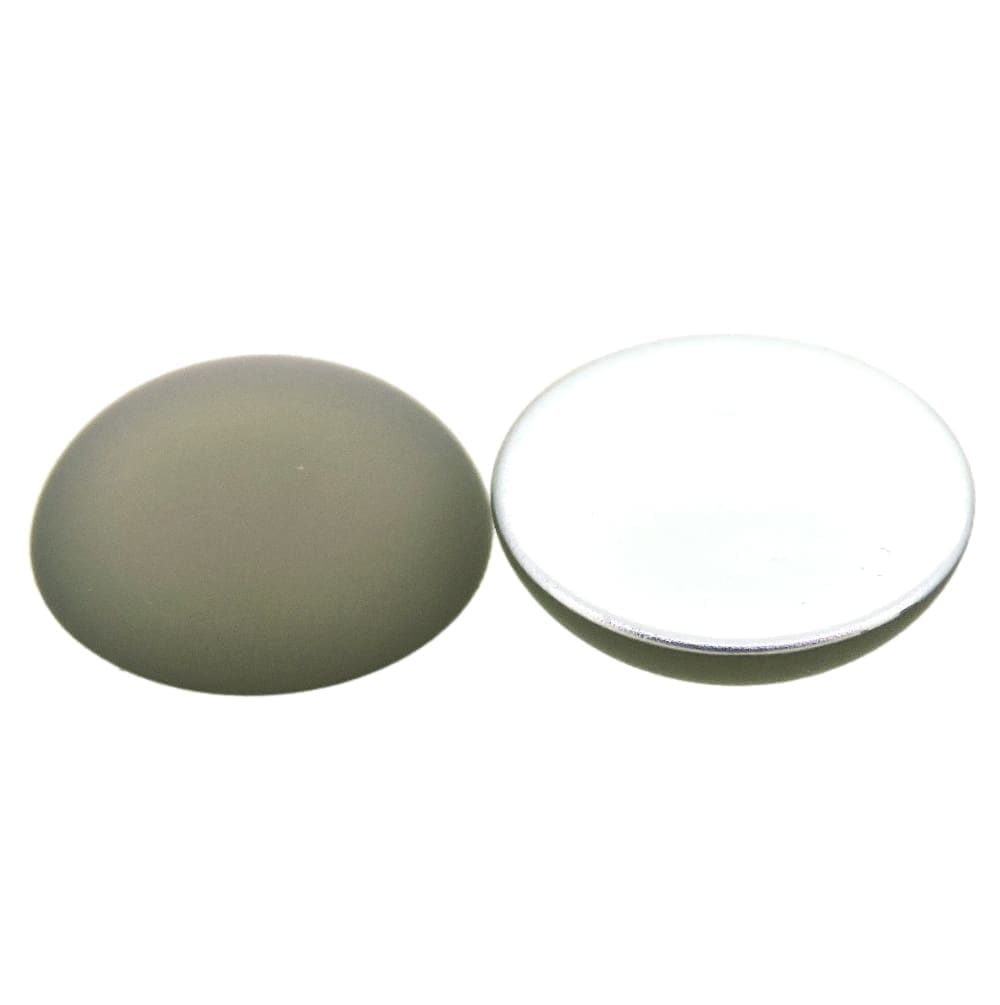 Lunasoft Lucite Cabochon 18mm Round Gray