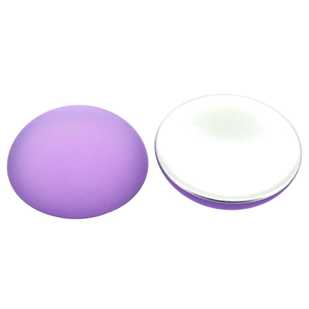Lunasoft Lucite Cabochon 18mm Round Lavender