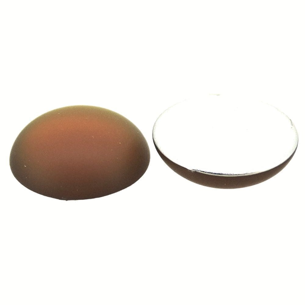 Lunasoft Lucite Cabochon 18mm Round Topaz