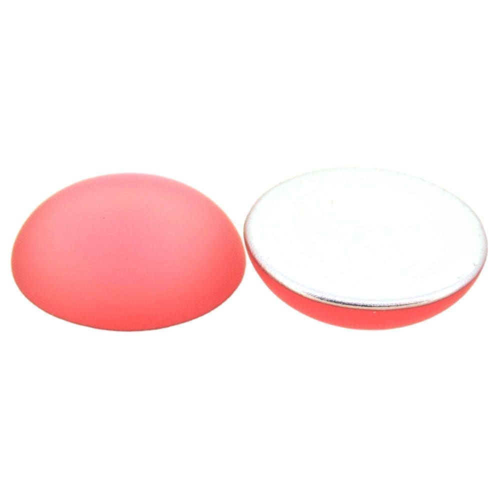 Lunasoft Lucite Cabochon 18mm Round Watermelon