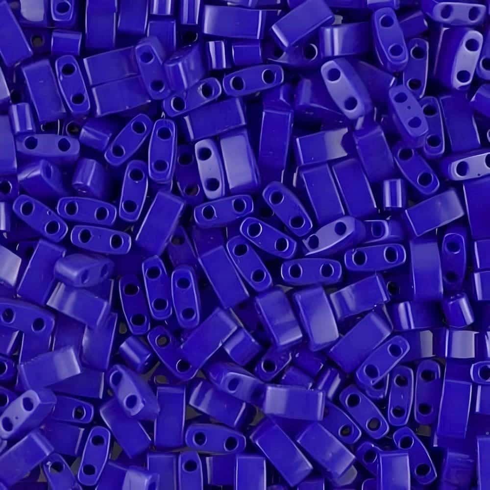 Miyuki Half Tila Beads 2.3 x 5mm 7.8GM Opaque Cobalt Blue