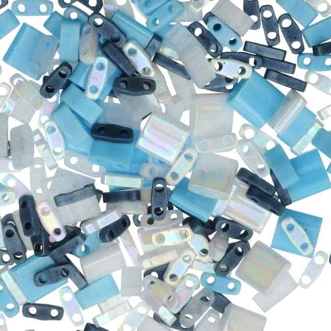 Miyuki Tila Beads 2-Hole 3 Shape Mix, Waves, 7.2GM