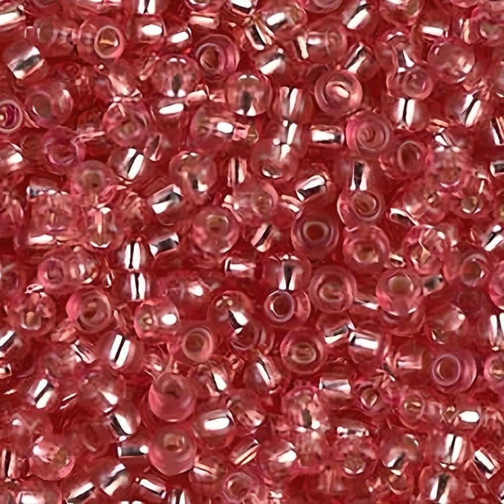 Miyuki Round Seed Beads Size 11/0 Silver Lined Light Salmon 24GM
