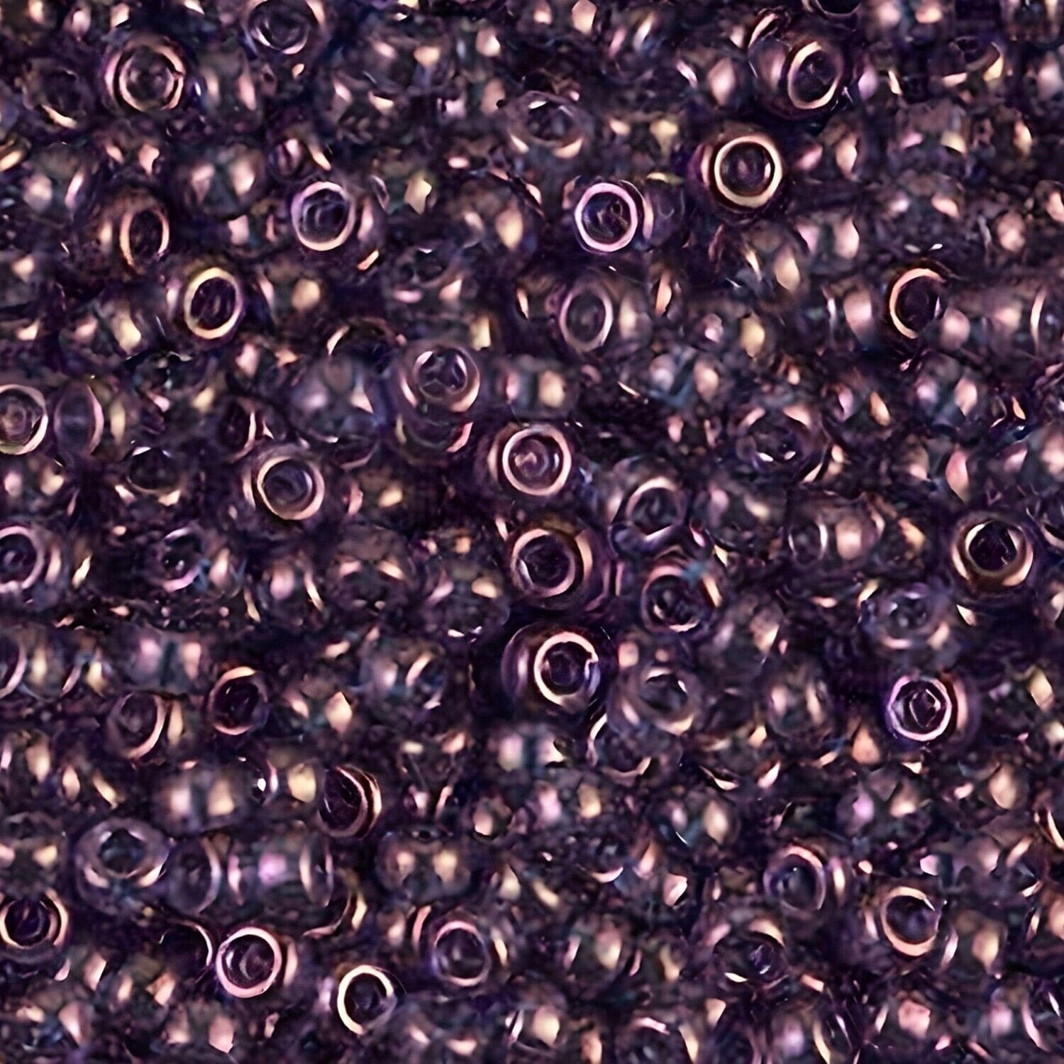 Miyuki Round Seed Beads Size 11/0 Violet Gold Luster 24GM