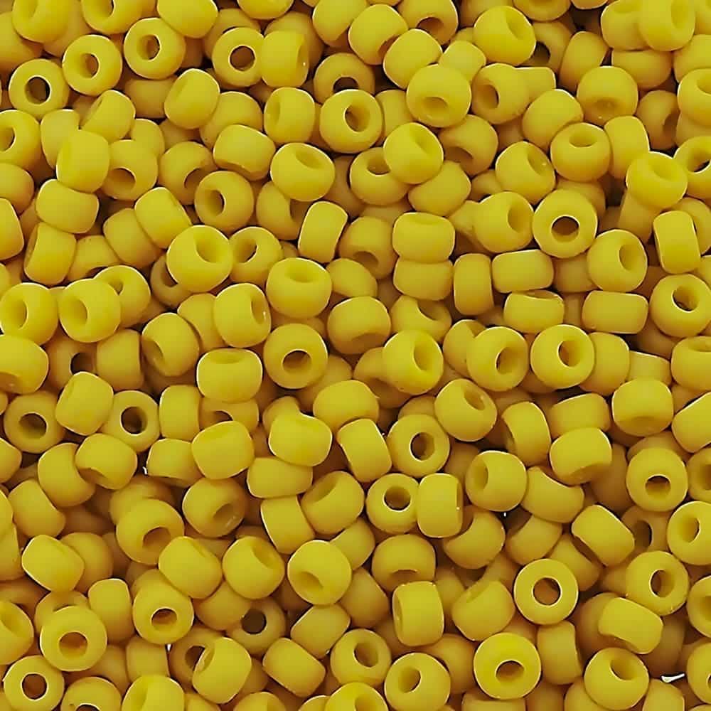 Miyuki Round Seed Beads Size 11/0 Canary / Yellow Mustard 24GM