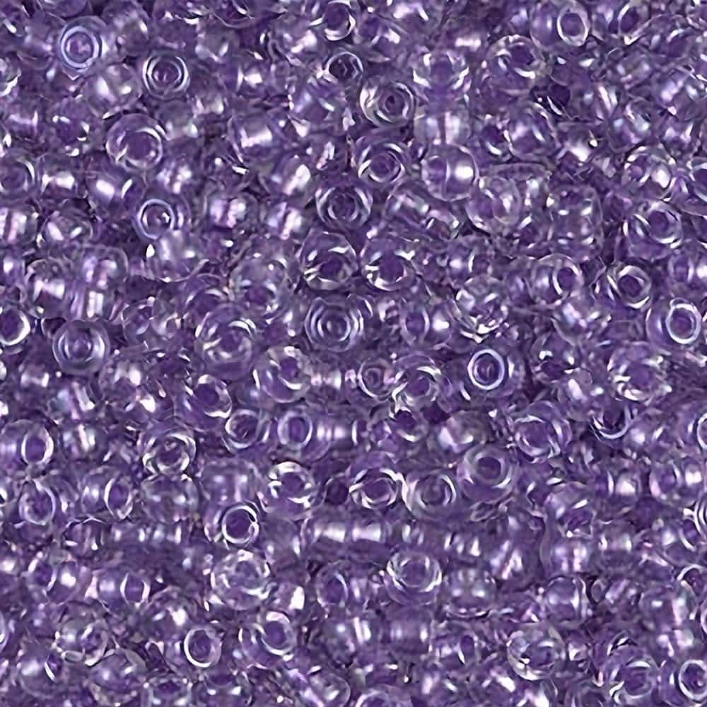 Miyuki Round Seed Beads Size 11/0 Sparkling Purple Lined Crystal AB 24GM