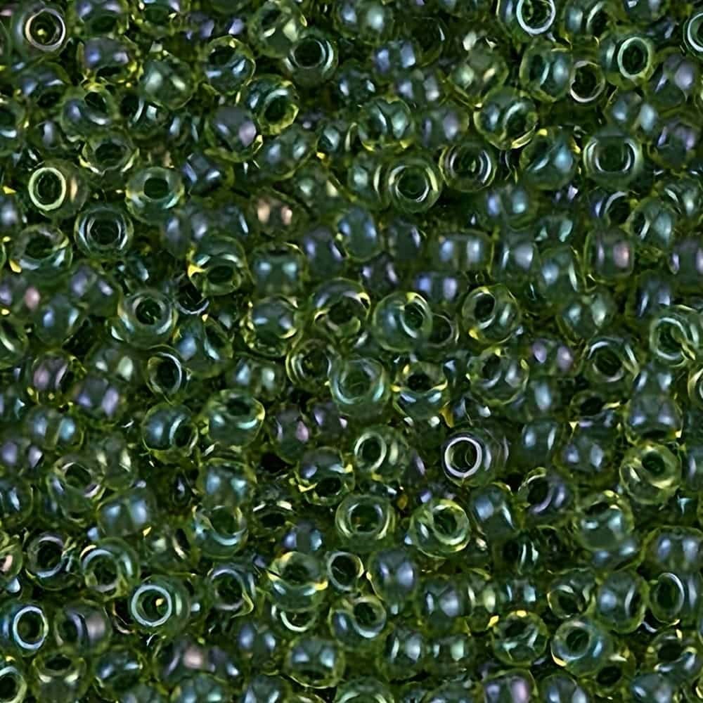 Miyuki Round Seed Beads Size 11/0 Olive Lined Chartreuse 24GM