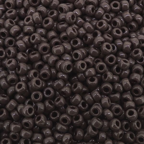 Miyuki Round Seed Beads Size 11/0 Opaque Brown 24GM