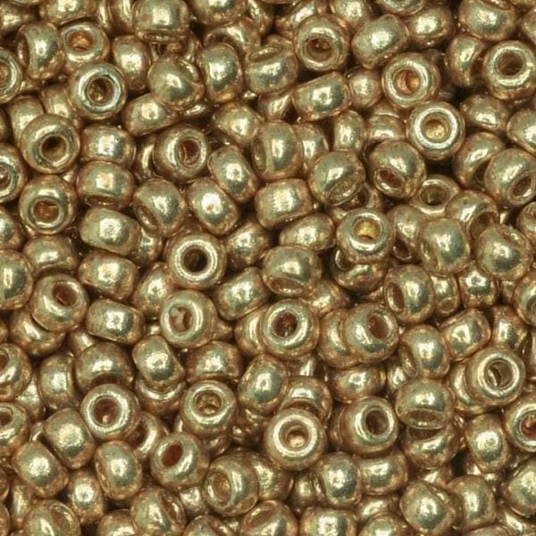 Miyuki Round Seed Beads Size 11/0 Duracoat Galvanized Champagne 23.5GM
