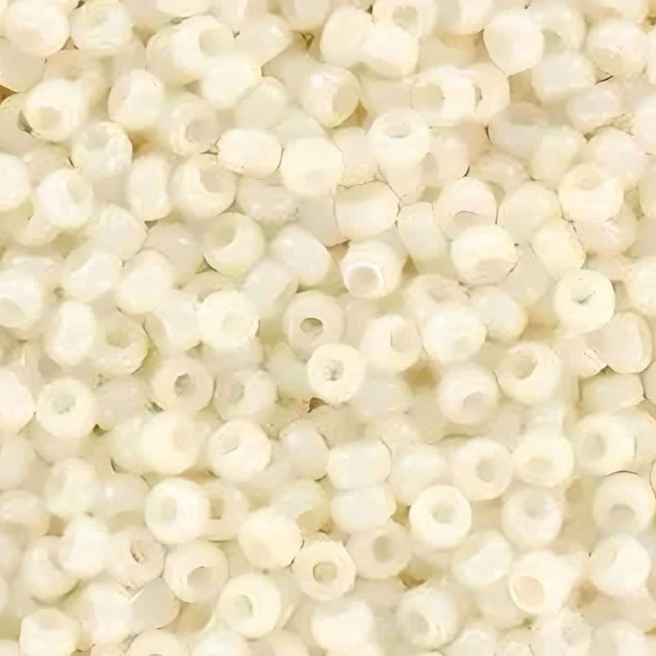 Miyuki Round Seed Beads Size 11/0 Eggshell Luster 24GM