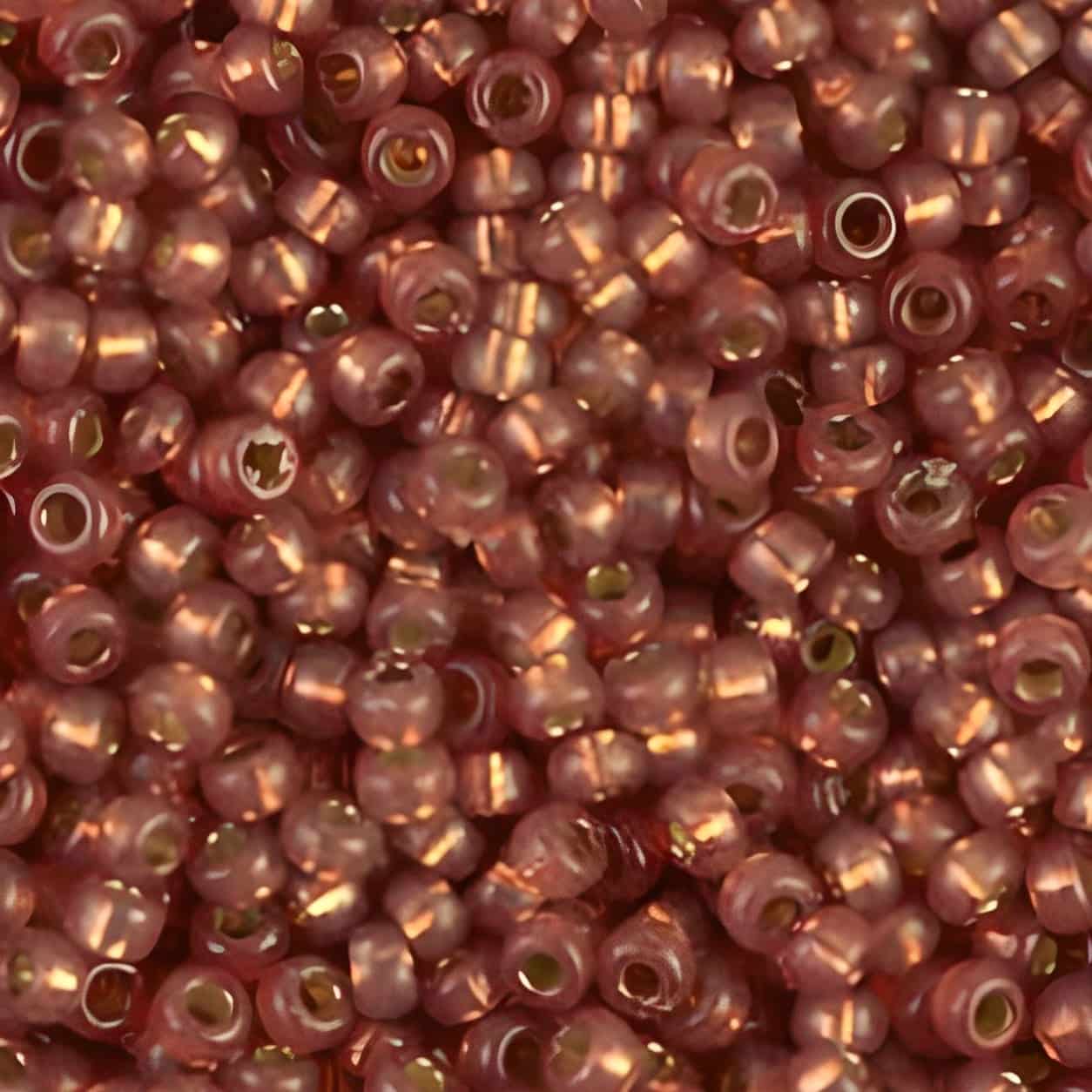 Miyuki Round Seed Beads Size 11/0 Duracoat Silver-Lined Nutmeg 24GM