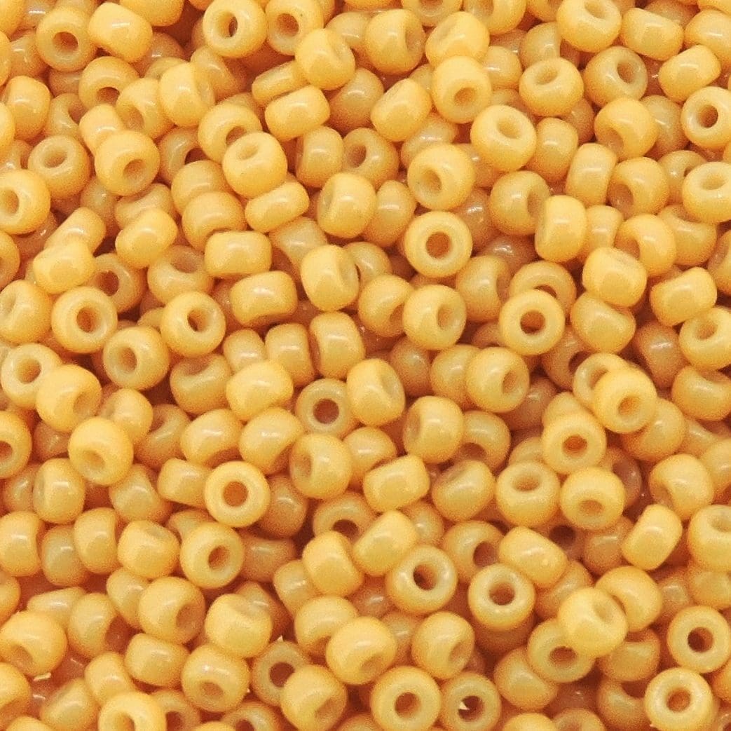 Miyuki Round Seed Beads Size 11/0 Duracoat Opaque Cream 23GM